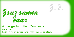 zsuzsanna haar business card